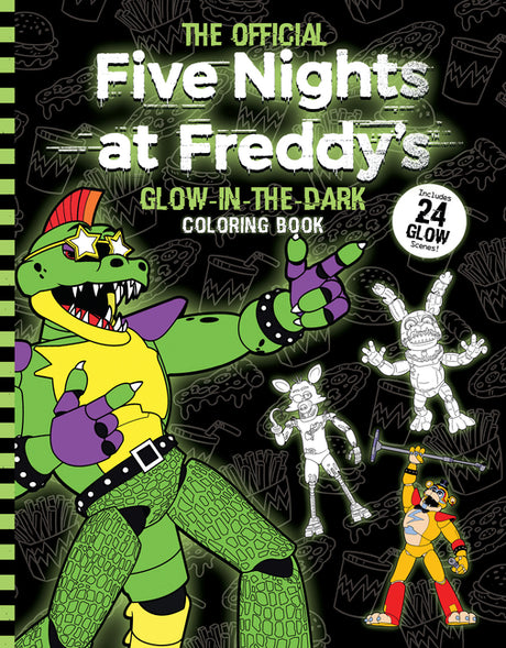 Five Nights at Freddy's Glow in the Dark Coloring Book -- Scott Cawthon, Paperback