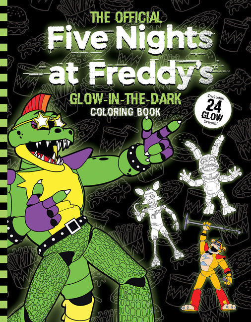Five Nights at Freddy's Glow in the Dark Coloring Book -- Scott Cawthon, Paperback