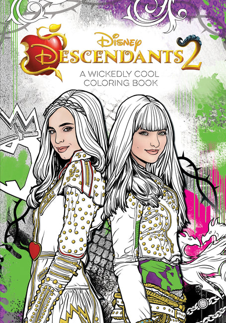 Descendants 2: A Wickedly Cool Coloring Book -- Disney Books, Paperback