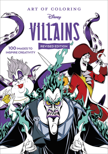 Art of Coloring: Disney Villains -- Disney Books, Paperback