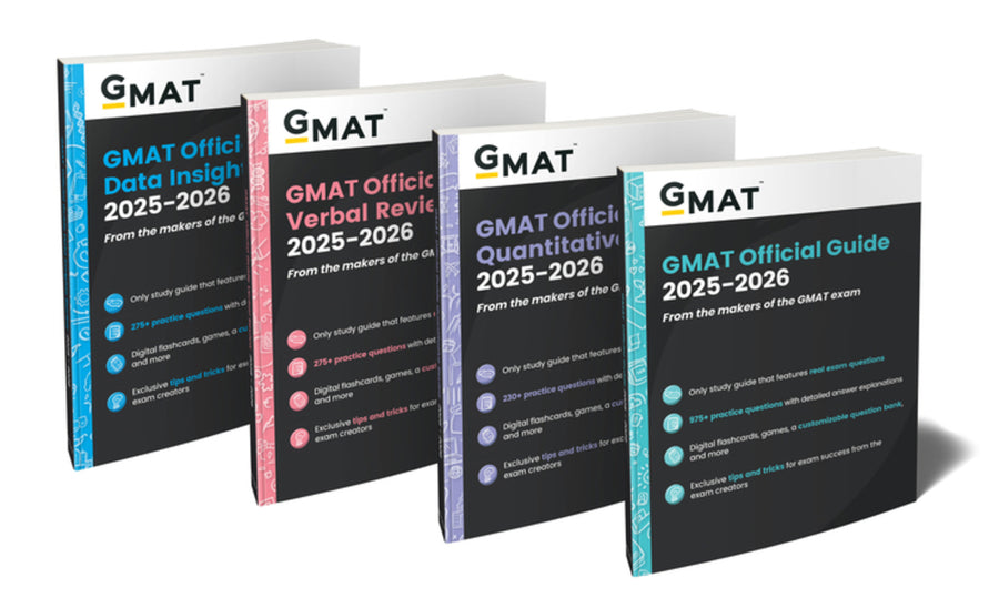 GMAT Official Guide 2025-2026 Bundle: Books + Online Question Bank -- Gmac (Graduate Management Admission Coun, Paperback