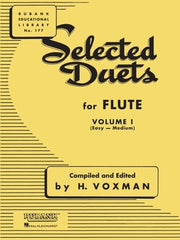Selected Duets for Flute: Volume 1 - Easy to Medium by Voxman, H.