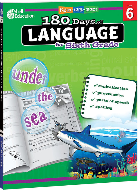 180 Days(r) Language for Sixth Grade: Practice, Assess, Diagnose -- Suzanne I. Barchers, Paperback