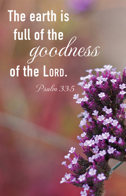 General Worship Bulletin: Earth Is Full (Package of 100): Psalm 33:5 (Kjv) -- Broadman Church Supplies Staff, Paperback