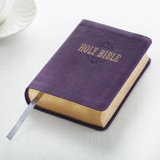 KJV Compact Large Print Lux-Leather Purple by