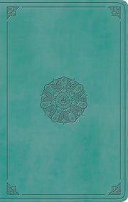 ESV Large Print Value Thinline Bible (Trutone, Turquoise, Emblem Design) by