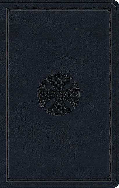 ESV Large Print Value Thinline Bible (Trutone, Navy, Mosaic Cross Design) -- Esv Bibles, Bible