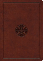 ESV Journaling Bible, Interleaved Edition (Trutone, Mahogany, Mosaic Cross Design) by
