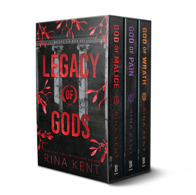 Legacy of Gods Series Boxed Set, Books 1-3: God of Malice, God of Pain, and God of Wrath by Kent, Rina