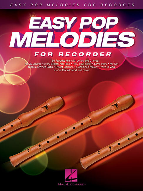 Easy Pop Melodies for Recorder by Hal Leonard Corp