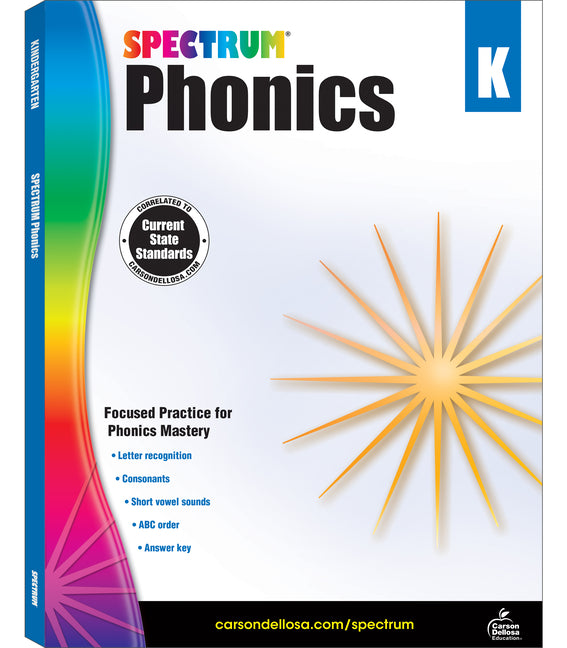 Spectrum Phonics, Grade K: Volume 90 -- Spectrum, Paperback