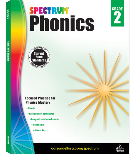 Spectrum Phonics, Grade 2: Volume 92 -- Spectrum, Paperback
