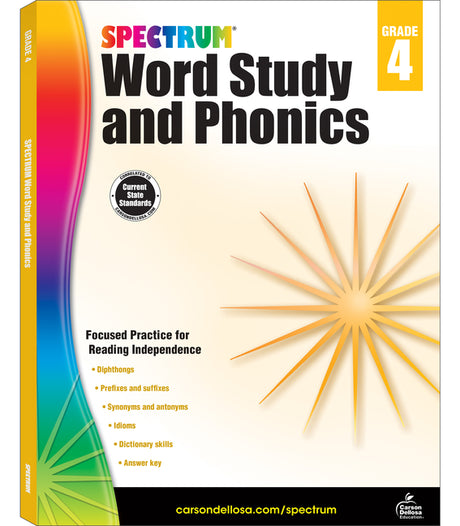 Spectrum Word Study and Phonics, Grade 4: Volume 83 -- Spectrum, Paperback