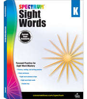 Spectrum Sight Words, Grade K by Spectrum