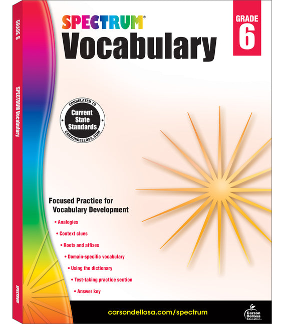 Spectrum Vocabulary, Grade 6 by Spectrum