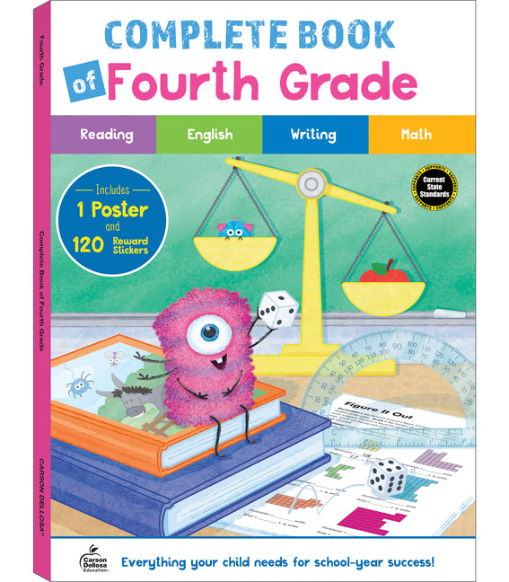 Complete Book of Fourth Grade -- Carson Dellosa Education, Paperback