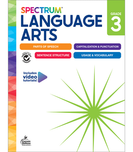 Spectrum Language Arts Workbook, Grade 3 -- Spectrum, Paperback