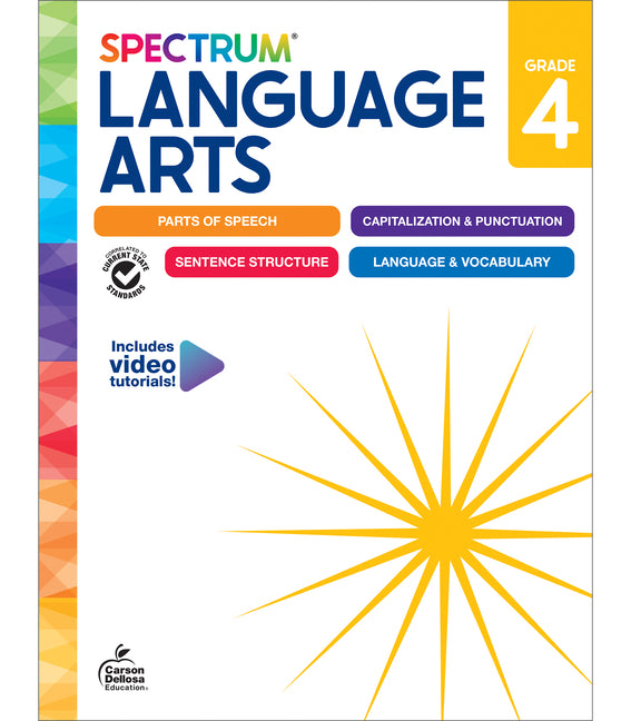 Spectrum Language Arts Workbook, Grade 4 -- Spectrum, Paperback