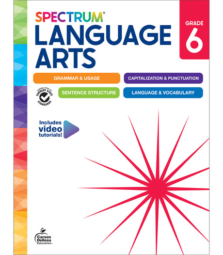 Spectrum Language Arts Workbook, Grade 6 -- Spectrum, Paperback