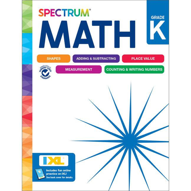 Spectrum Math Workbook, Grade K -- Spectrum, Paperback