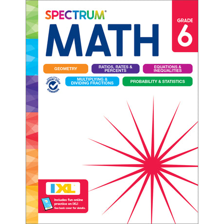 Spectrum Math Workbook, Grade 6 -- Spectrum, Paperback