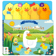 Five Little Ducks Finger Puppet Book by Hinkler