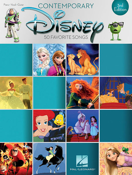 Contemporary Disney: 50 Favorite Songs - Disney Piano Book for Piano, Guitar, Vocal - Outstanding Sheet Music Book Collection - Vocal, Guitar, and Pia -- Hal Leonard Corp, Paperback