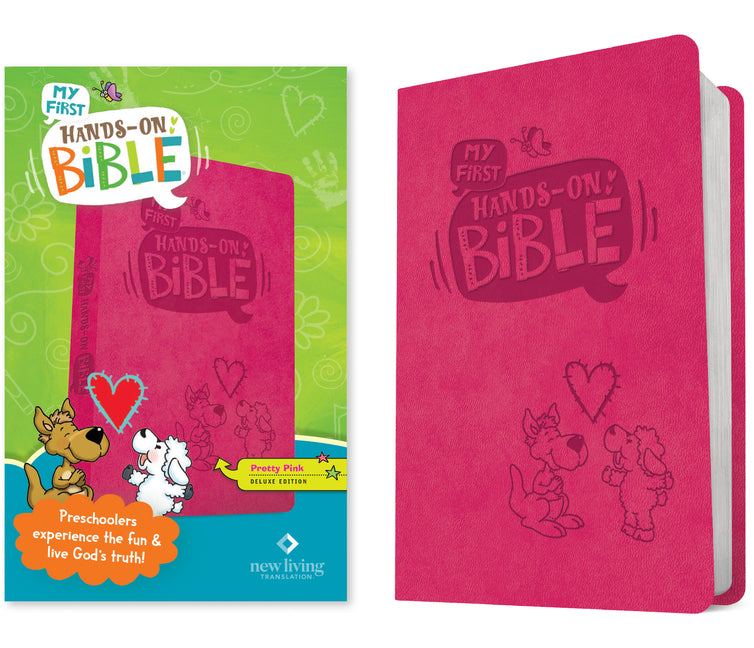 My First Hands-On Bible (Leatherlike, Pink) -- New Living Translation, Bible