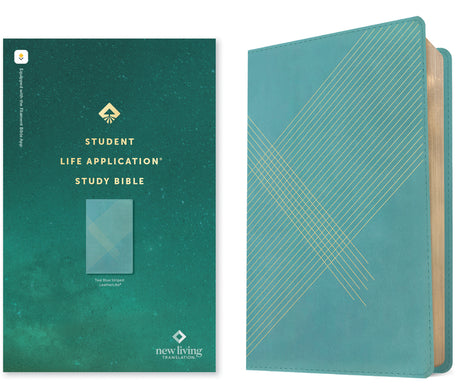 NLT Student Life Application Study Bible, Filament Enabled (Leatherlike, Teal Blue Striped, Red Letter) -- New Living Translation, Bible