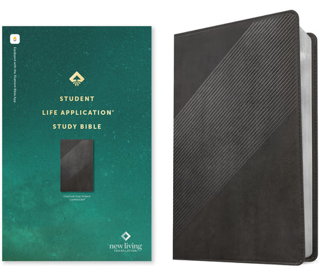 NLT Student Life Application Study Bible, Filament Enabled (Leatherlike, Charcoal Gray Striped, Red Letter) -- New Living Translation, Bible