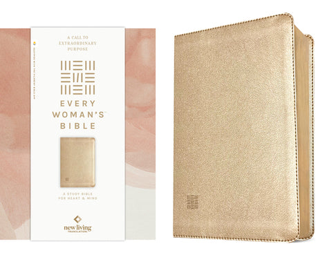 NLT Every Woman's Bible, Filament Enabled (Leatherlike, Soft Gold, Red Letter) -- New Living Translation, Bible