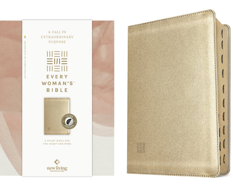 NLT Every Woman's Bible, Filament Enabled (Leatherlike, Soft Gold, Indexed, Red Letter) -- New Living Translation, Bible