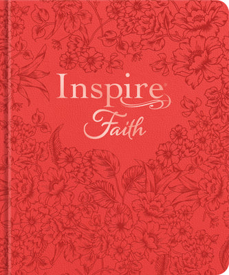 Inspire Faith Bible Nlt, Filament-Enabled Edition (Hardcover Leatherlike, Coral Blooms): The Bible for Coloring & Creative Journaling by Tyndale