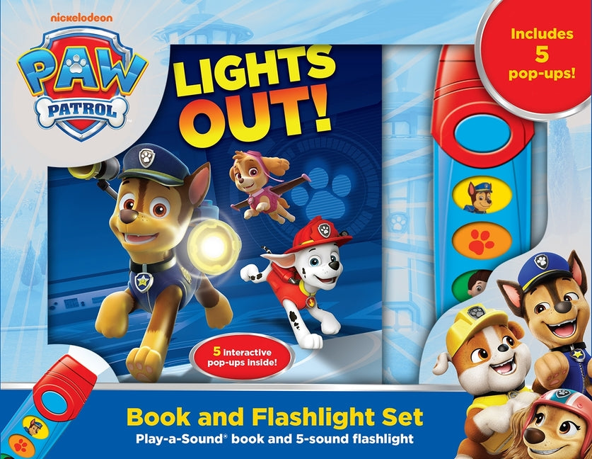 Nickelodeon Paw Patrol: Lights Out! Book and 5-Sound Flashlight Set [With Flashlight and Battery] -- Harry Moore, Hardcover