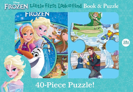 Disney Frozen: Little First Look and Find Book & Puzzle -- Pi Kids, Hardcover