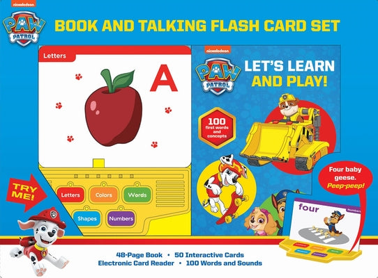 Nickelodeon Paw Patrol: Let's Learn and Play! Book and Talking Flash Card Sound Book Set [With Battery] -- Pi Kids, Other