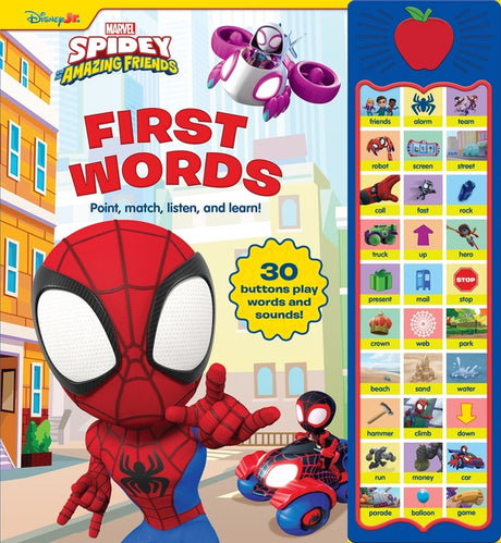 Disney Junior Marvel Spidey and His Amazing Friends: First Words Sound Book [With Battery] -- Pi Kids, Hardcover