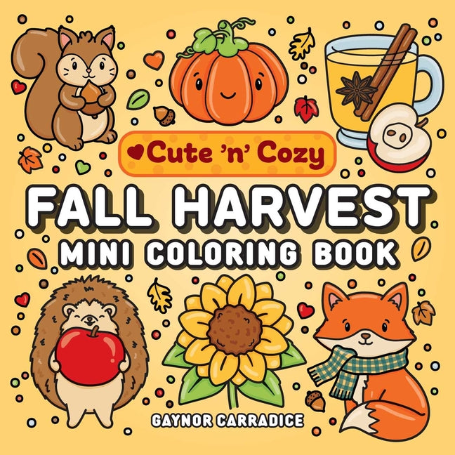 Fall Harvest Mini Coloring Book -- Gaynor Carradice, Paperback