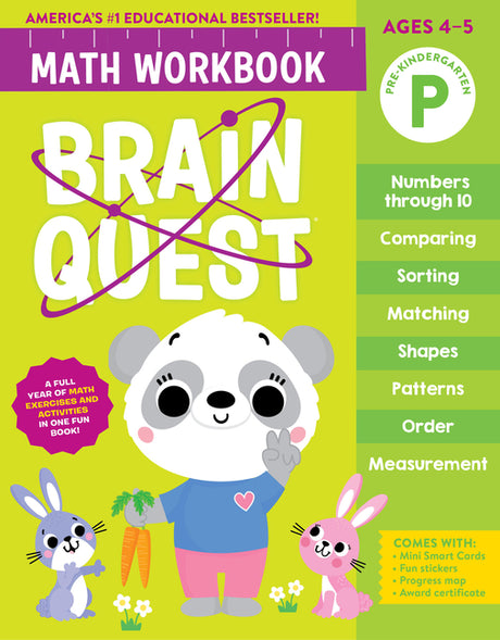 Brain Quest Math Workbook: Pre-Kindergarten -- Workman Publishing, Paperback