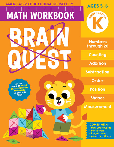Brain Quest Math Workbook: Kindergarten -- Workman Publishing, Paperback