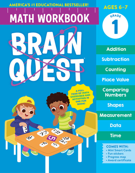 Brain Quest Math Workbook: 1st Grade -- Workman Publishing, Paperback