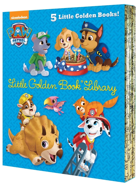 Paw Patrol Little Golden Book Library (Paw Patrol): Itty-Bitty Kitty Rescue; Puppy Birthday!; Pirate Pups; All-Star Pups!; Jurassic Bark! -- Various, Boxed Set