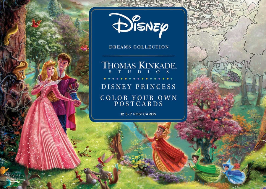 Disney Dreams Collection Thomas Kinkade Studios Disney Princess Color Your Own P -- Thomas Kinkade, Novelty