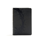 KJV Large Print Compact Reference Bible, Charcoal Leathertouch by Holman Bible Publishers