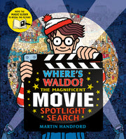 Where's Waldo? the Magnificent Movie Spotlight Search: (A Hidden Object Search-And-Find Puzzle Book with a Magic Flashlight to Reveal the Picture - A by Handford, Martin