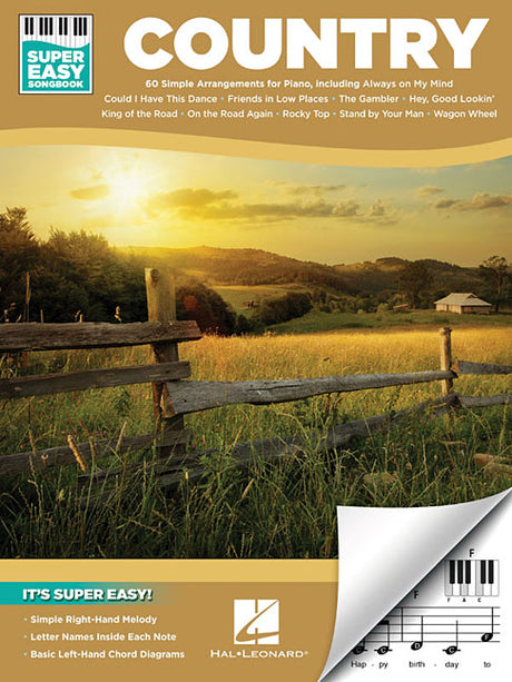 Country - Super Easy Songbook -- Hal Leonard Corp, Paperback