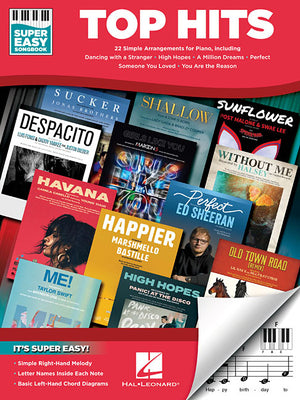 Top Hits - Super Easy Songbook -- Hal Leonard Corp, Paperback