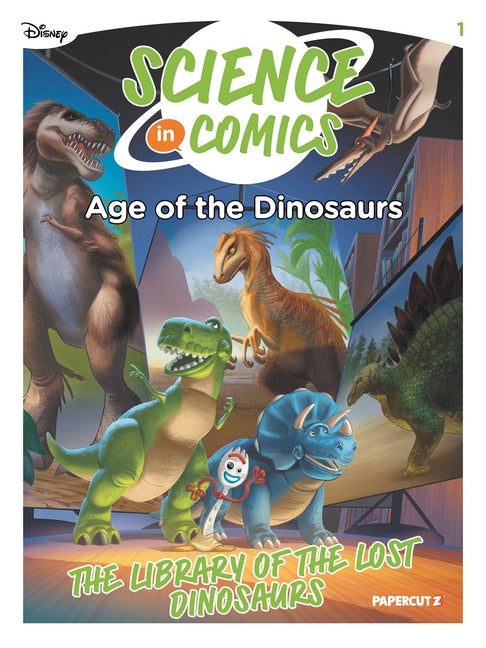 Disney Science in Comics: Age of the Dinosaurs: The Library of the Lost Dinosaurs -- Stefano Broccoli, Paperback