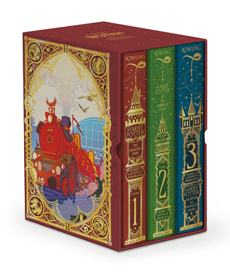 Harry Potter Books 1-3 Boxed Set (Minalima Edition) (Interactive Illustrated Edition) by Rowling, J. K.