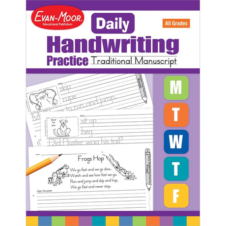 Daily Handwriting Traditional Manuscript Te -- Evan-Moor Educational Publishers, Paperback